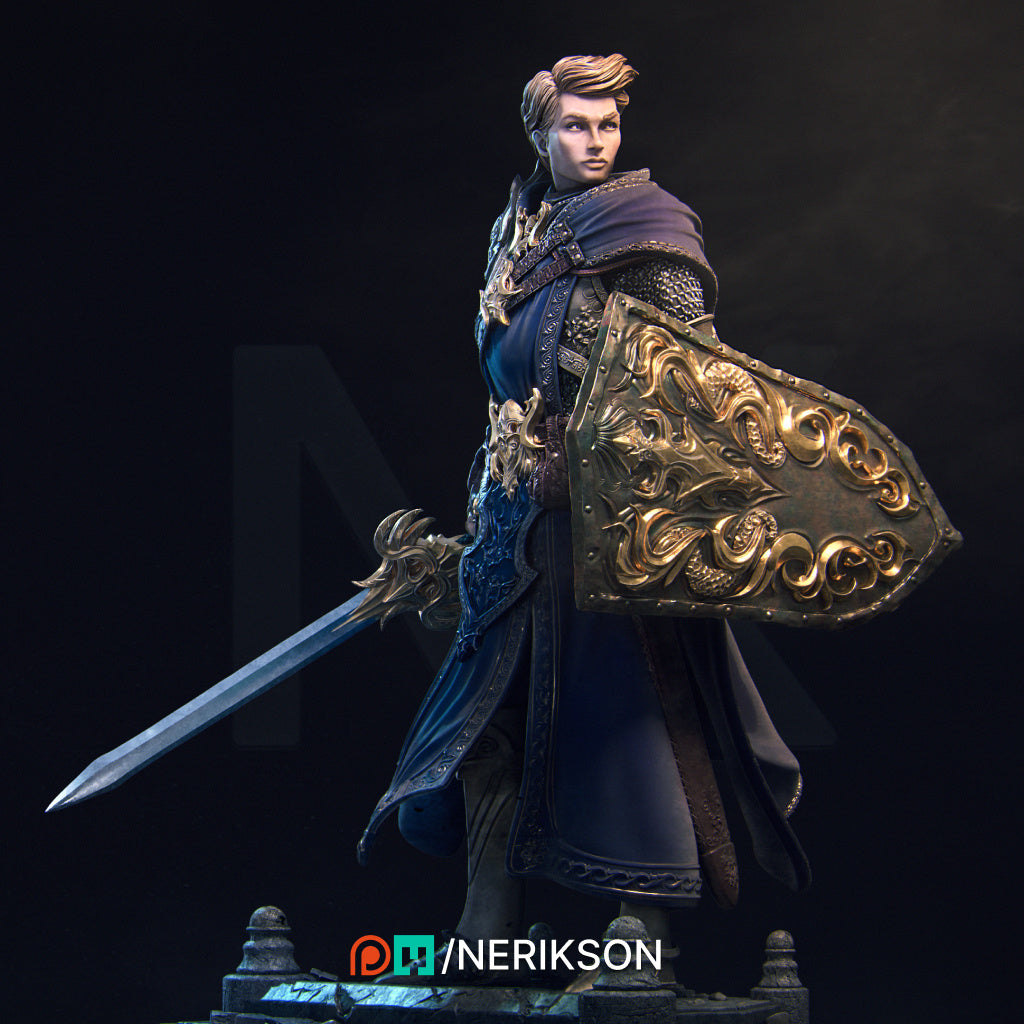 Aaron the Paladin Miniature Resin Model Kit | by Nerikson