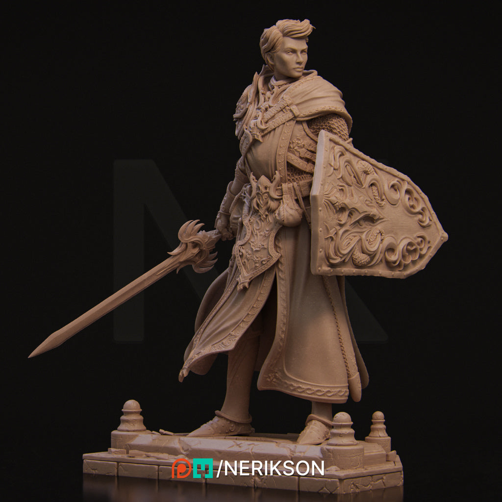 Aaron the Paladin Miniature Resin Model Kit | by Nerikson