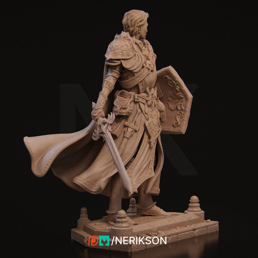 Aaron the Paladin Miniature Resin Model Kit | by Nerikson