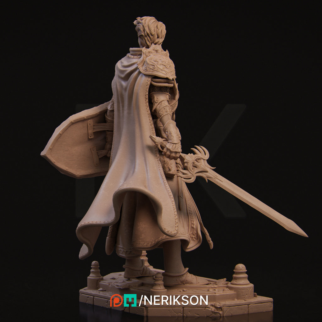 Aaron the Paladin Miniature Resin Model Kit | by Nerikson