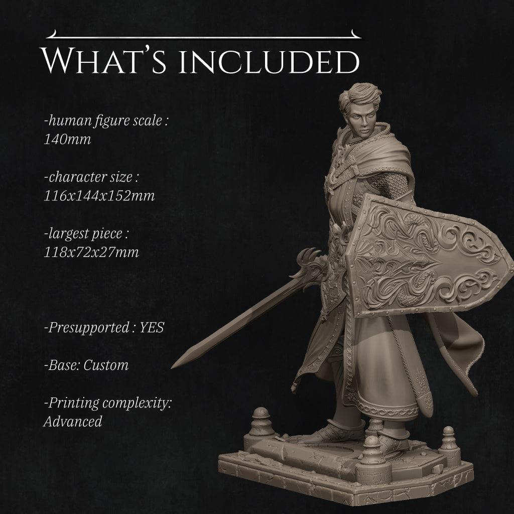 Aaron the Paladin Miniature Resin Model Kit | by Nerikson