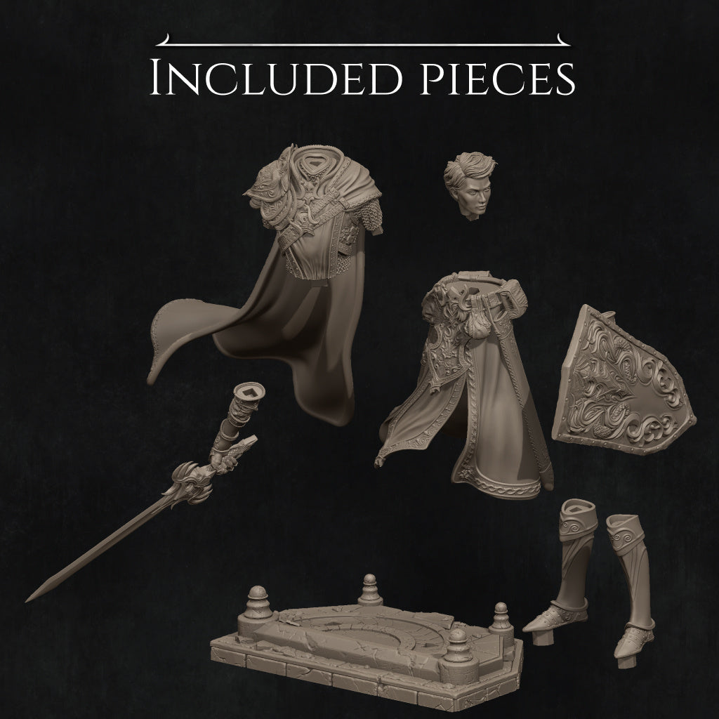 Aaron the Paladin Miniature Resin Model Kit | by Nerikson