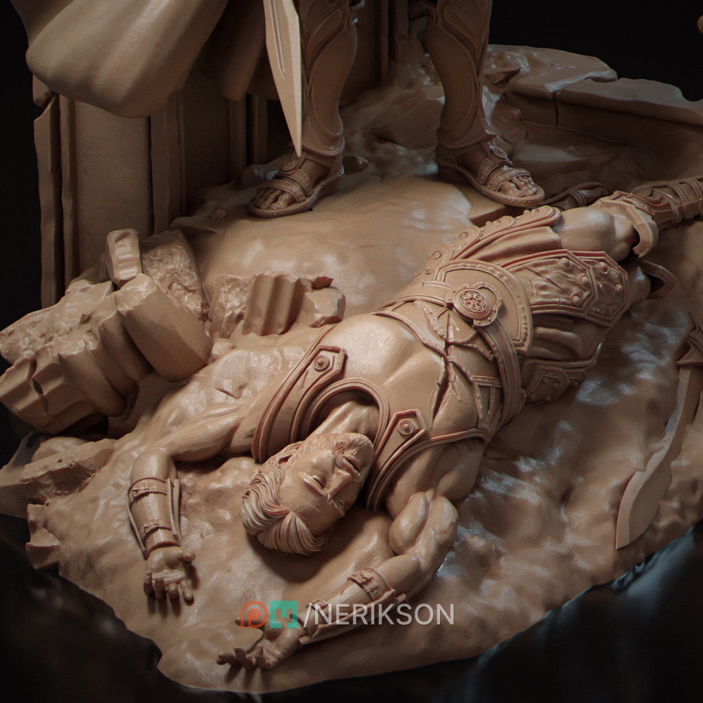 Achilles – The Tragedy of Vengeance Diorama Miniature Resin Model Kit | by Nerikson