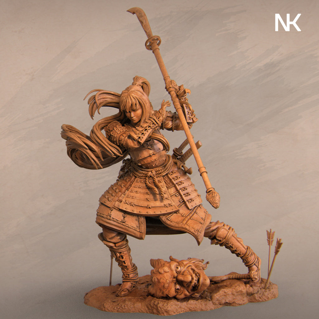 Akiko the Bounty Hunter Miniature Resin Model Kit | by Nerikson
