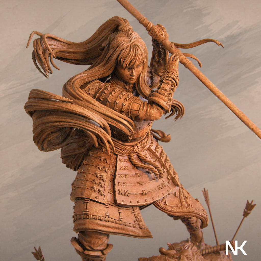 Akiko the Bounty Hunter Miniature Resin Model Kit | by Nerikson