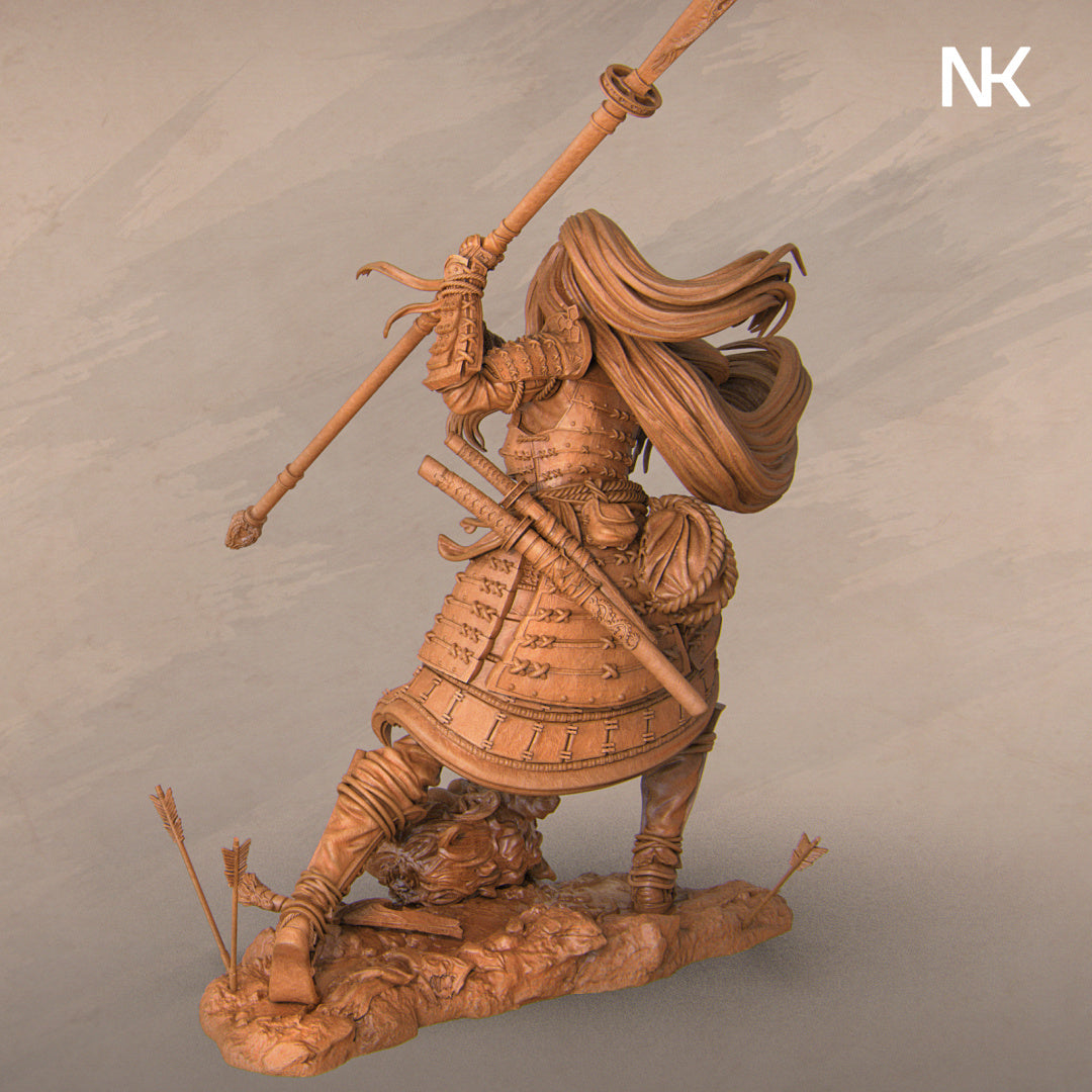 Akiko the Bounty Hunter Miniature Resin Model Kit | by Nerikson