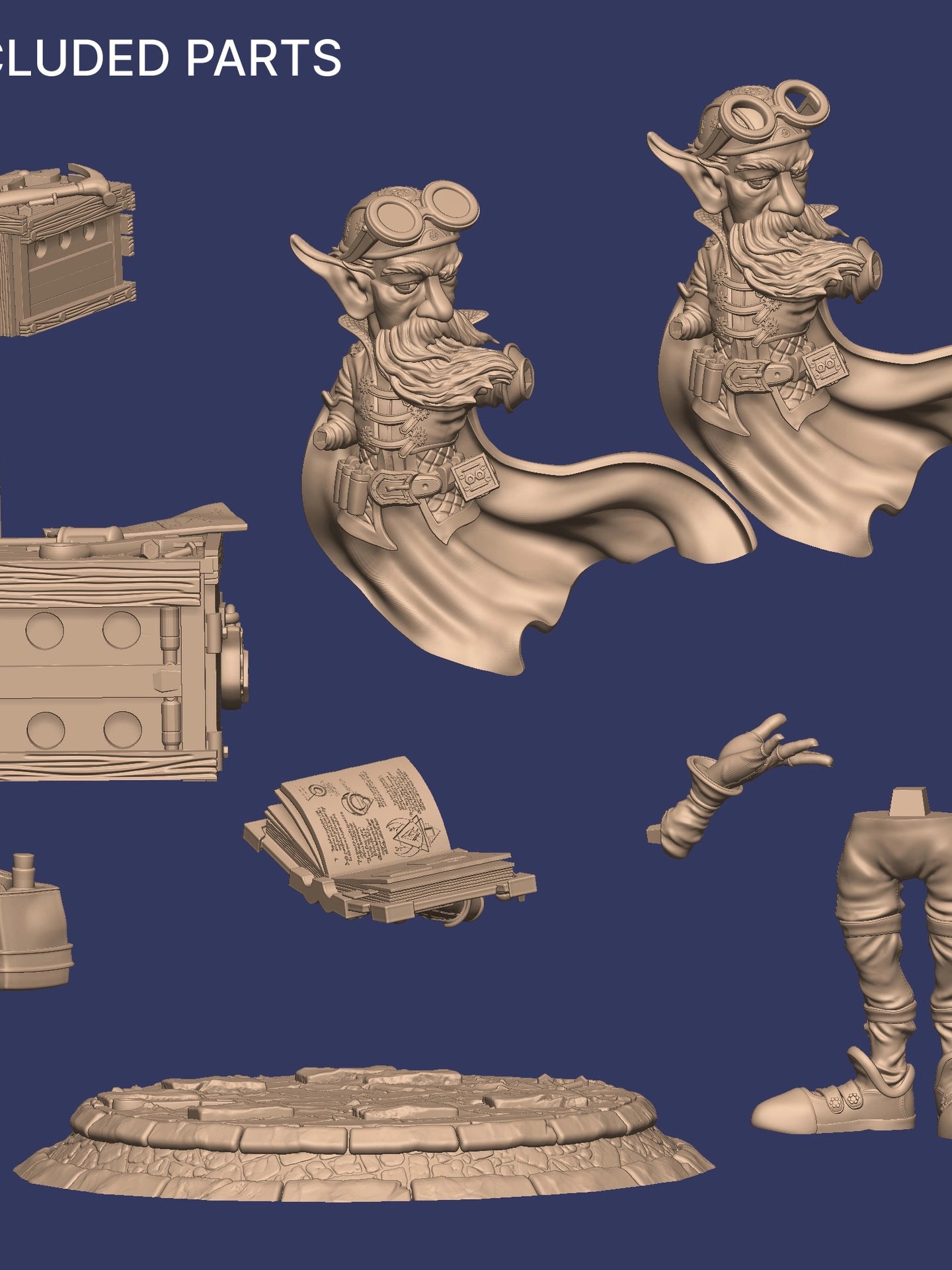 Alvynn the Alchemist Miniature Resin Model Kit | by Nerikson
