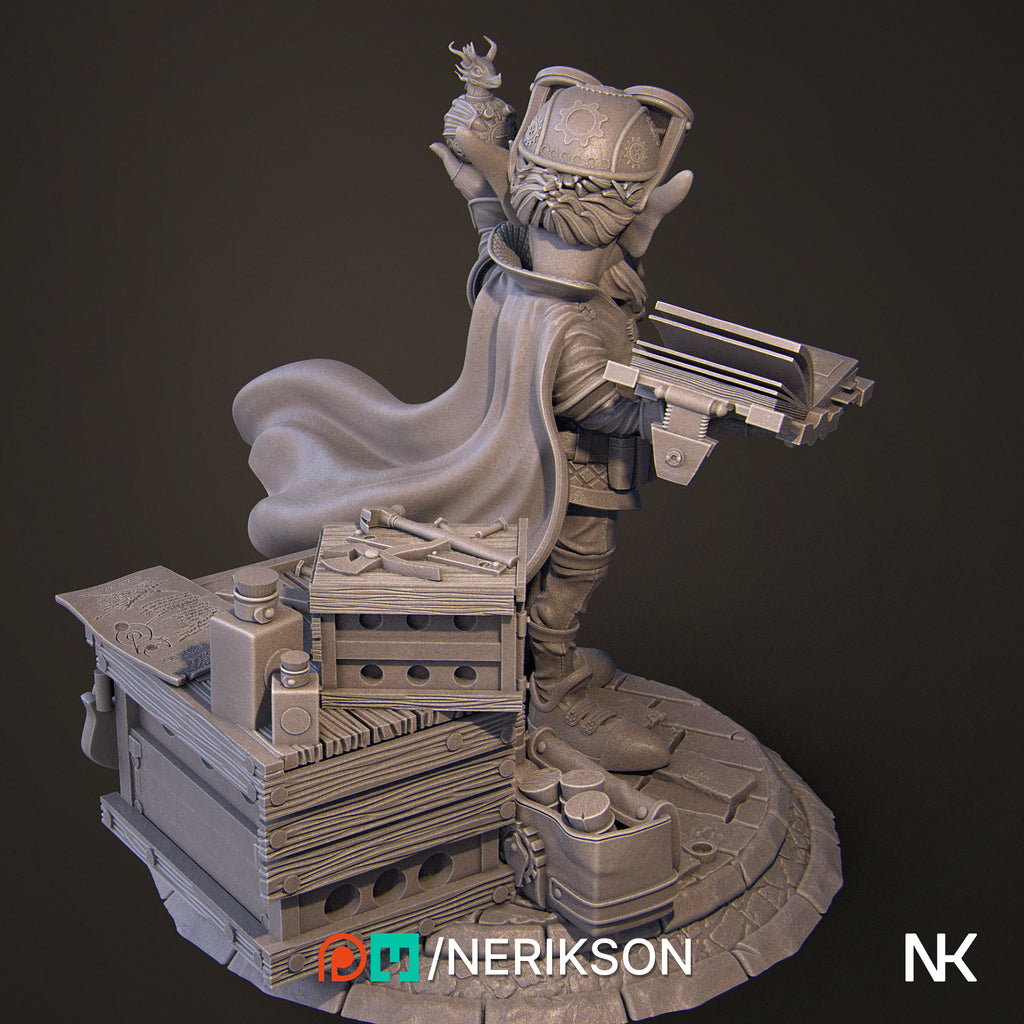 Alvynn the Alchemist Miniature Resin Model Kit | by Nerikson