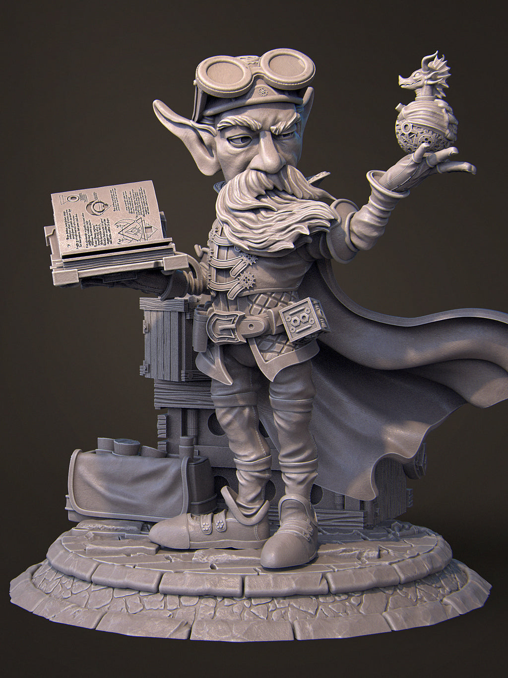 Alvynn the Alchemist Miniature Resin Model Kit | by Nerikson