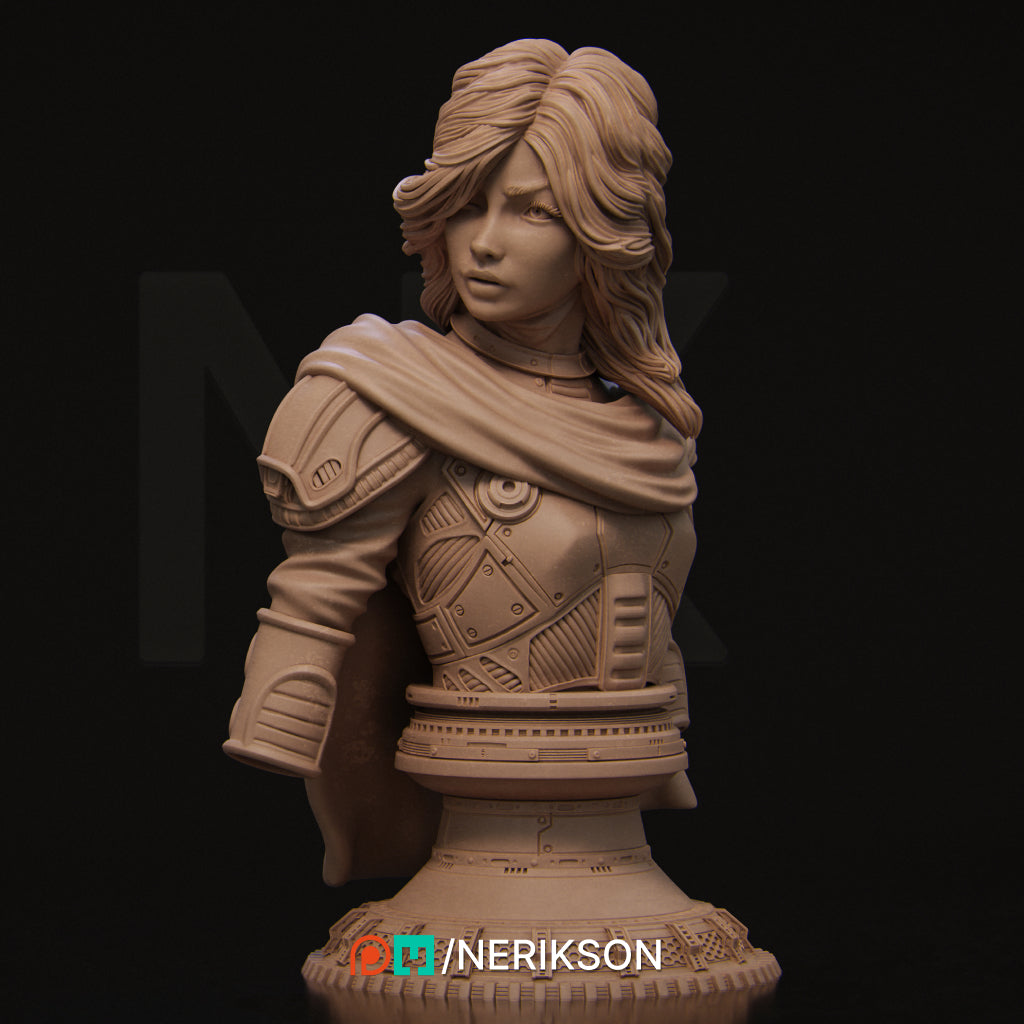 Alyara the Traveler Bust Resin Model Kit | by Nerikson