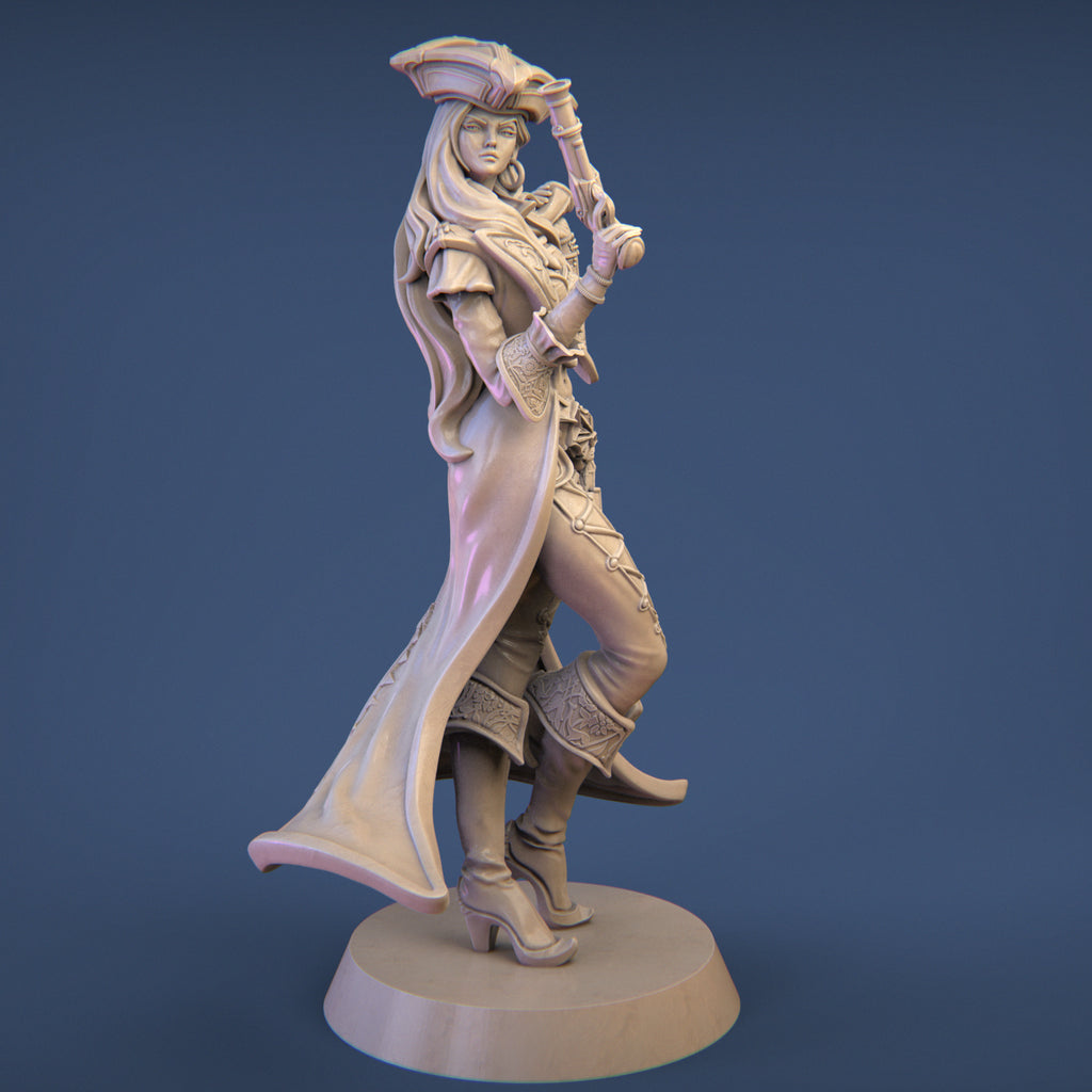 Anne the Pirate Captain Miniature Resin Model Kit | by Nerikson