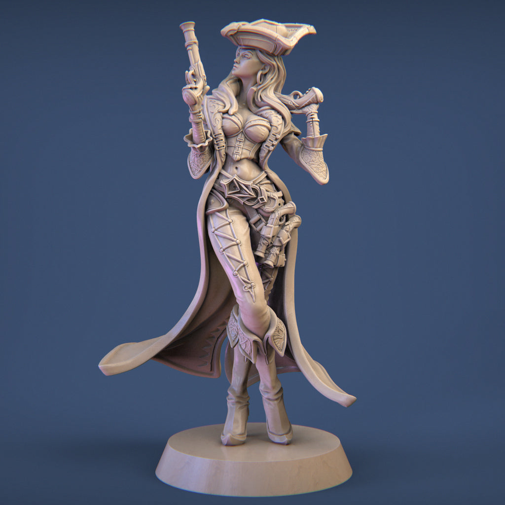 Anne the Pirate Captain Miniature Resin Model Kit | by Nerikson