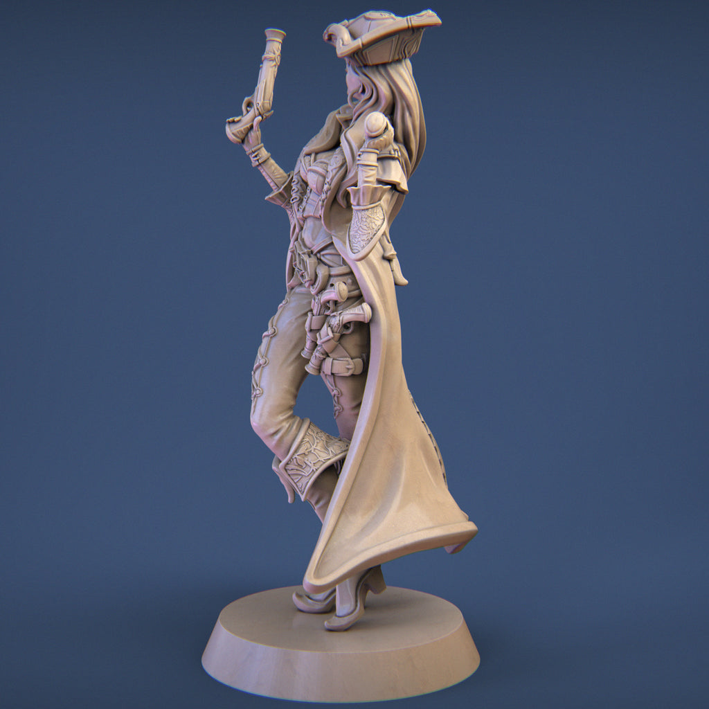 Anne the Pirate Captain Miniature Resin Model Kit | by Nerikson