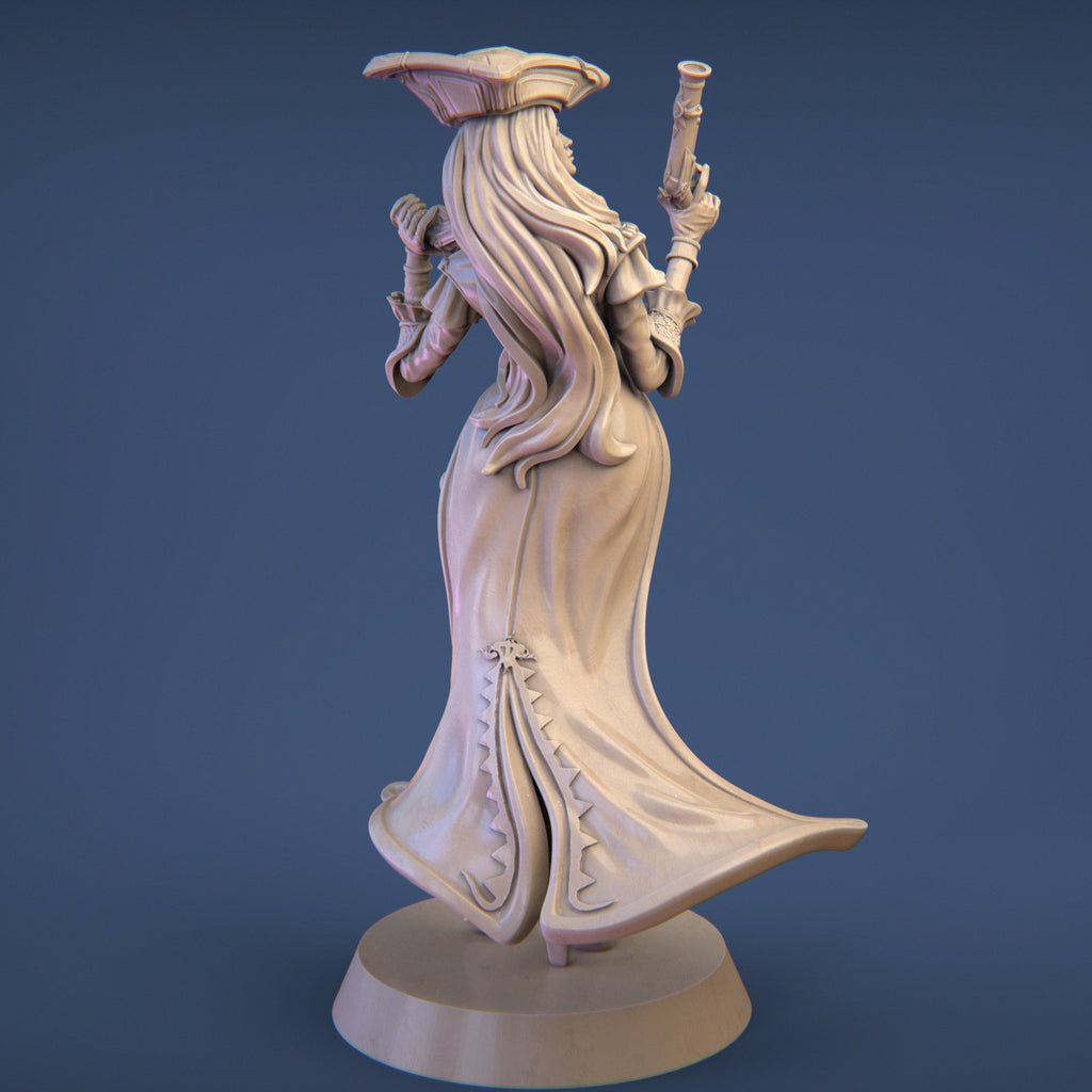 Anne the Pirate Captain Miniature Resin Model Kit | by Nerikson