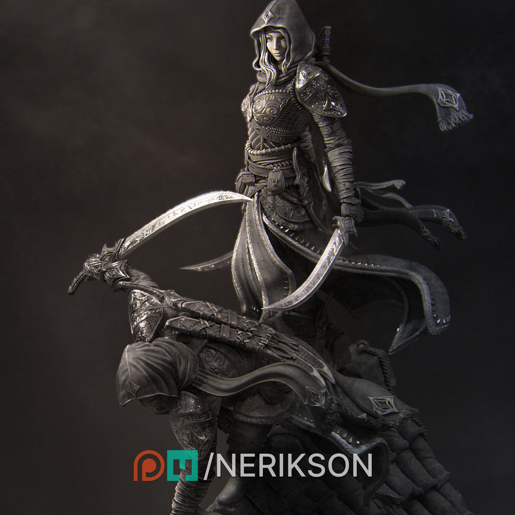 Artemisia and Nasir Diorama Miniature Resin Model Kit | by Nerikson