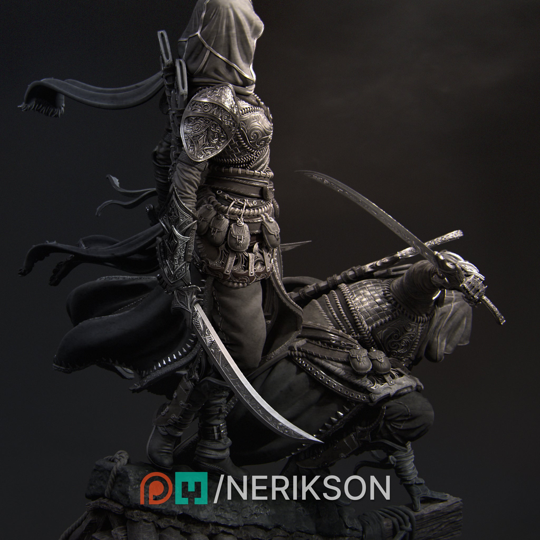 Artemisia and Nasir Diorama Miniature Resin Model Kit | by Nerikson