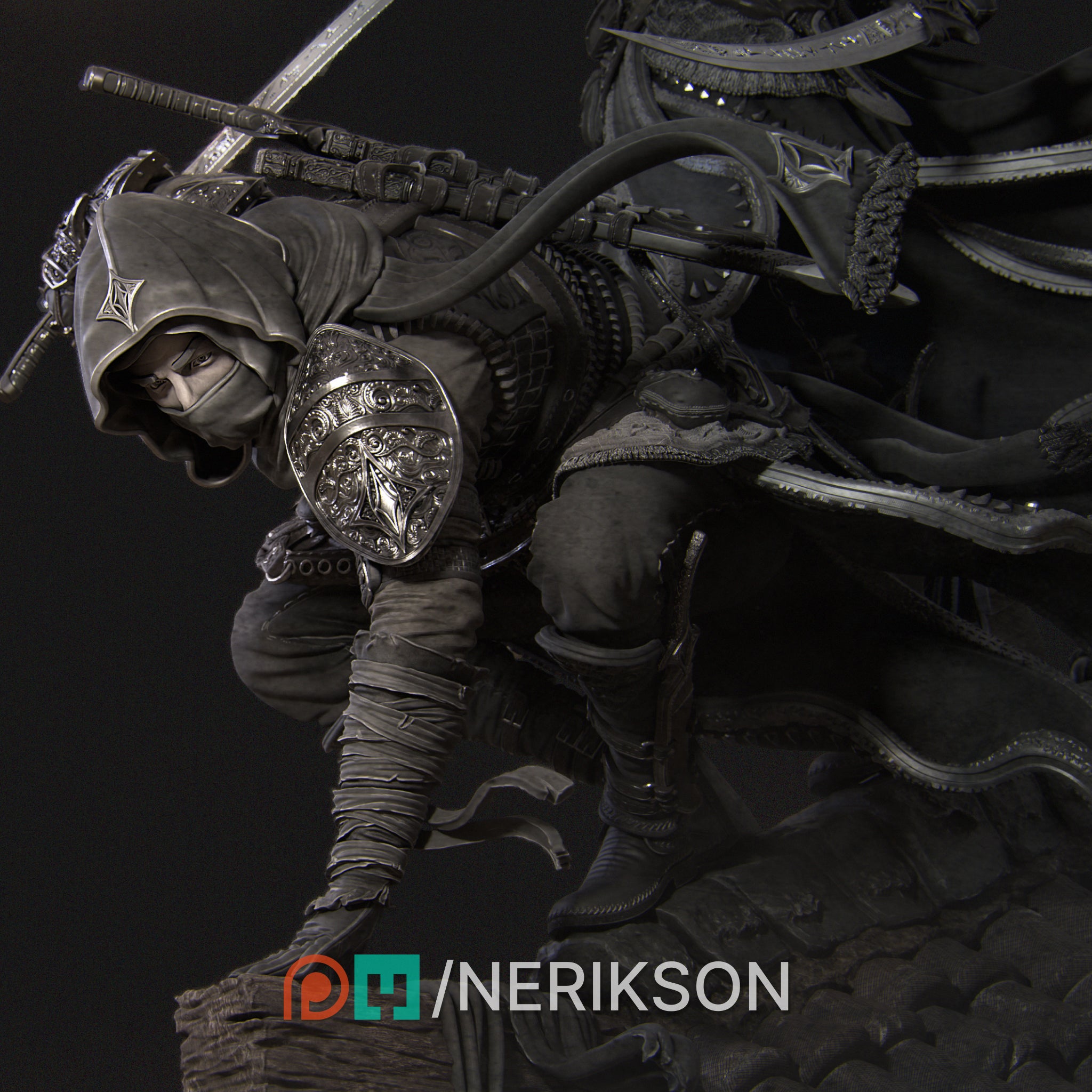Artemisia and Nasir Diorama Miniature Resin Model Kit | by Nerikson
