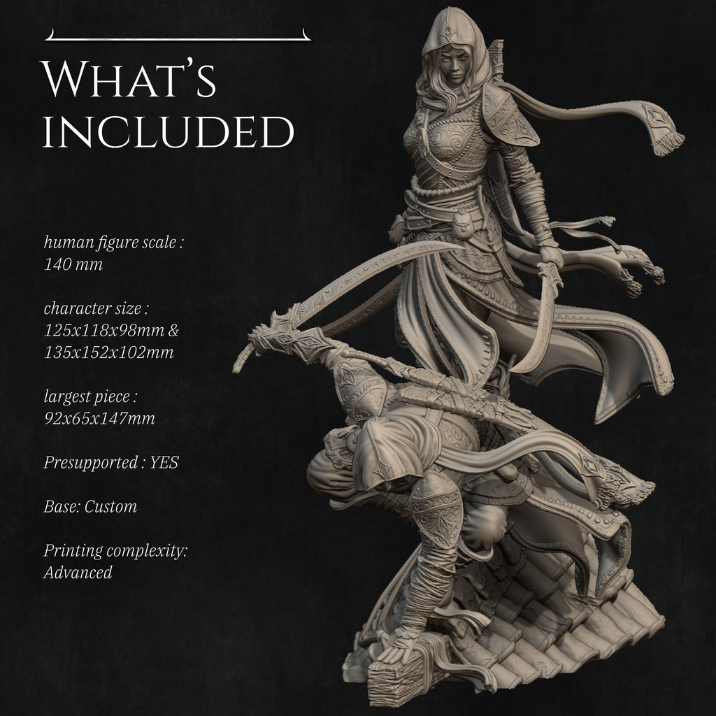 Artemisia and Nasir Diorama Miniature Resin Model Kit | by Nerikson