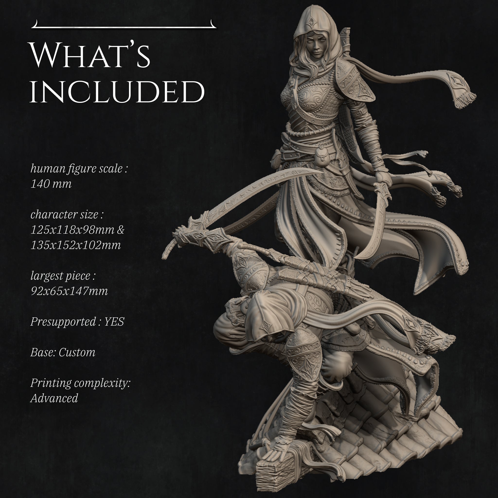 Artemisia and Nasir Diorama Miniature Resin Model Kit | by Nerikson