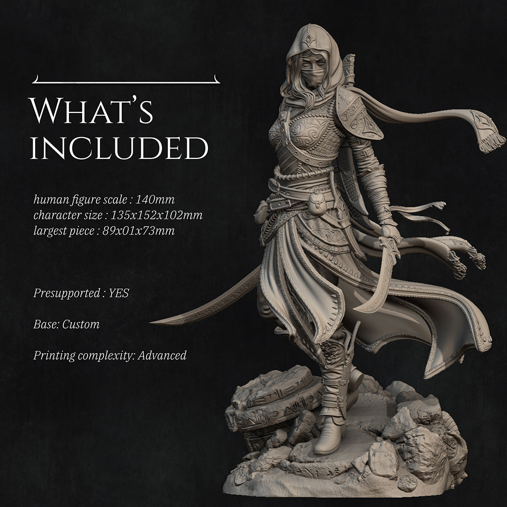 Artemisia the Unseen Blade Miniature Resin Model Kit | by Nerikson