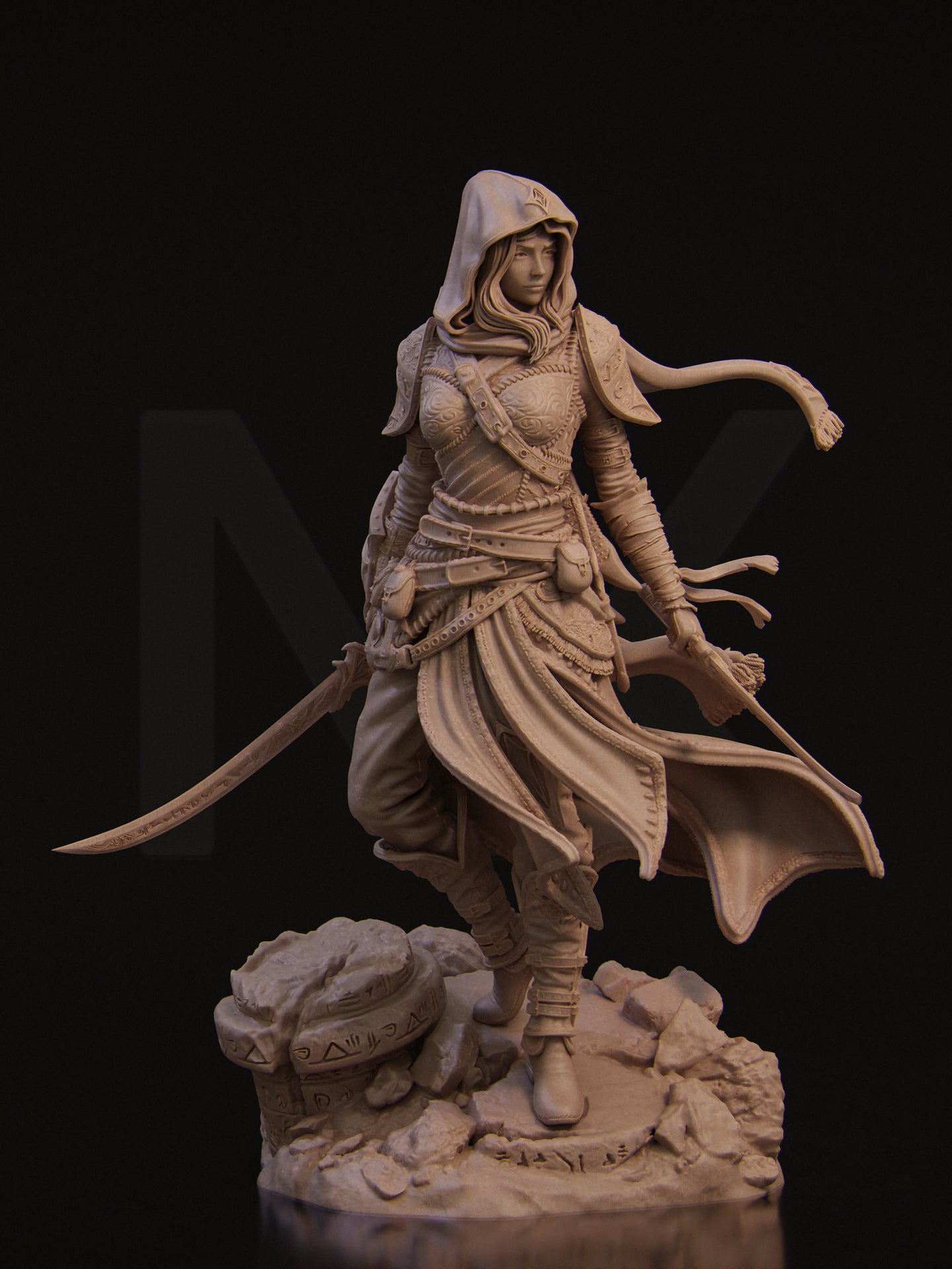 Artemisia the Unseen Blade Miniature Resin Model Kit | by Nerikson