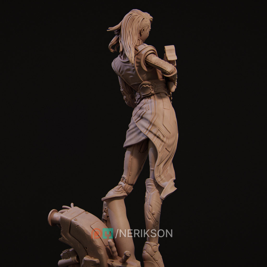 Aryn the Sniper Assassin Standing Variant Miniature Resin Model Kit | by Nerikson