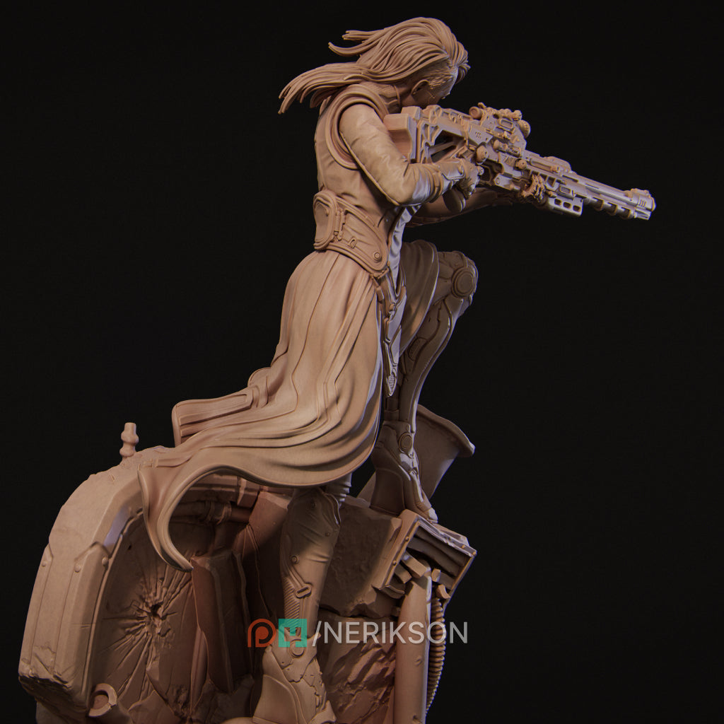 Aryn the Sniper Assassin Miniature Resin Model Kit | by Nerikson