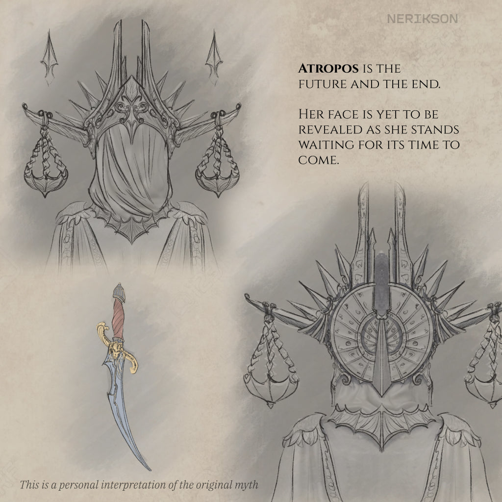 Atropos the Moirai Miniature Resin Model Kit | by Nerikson