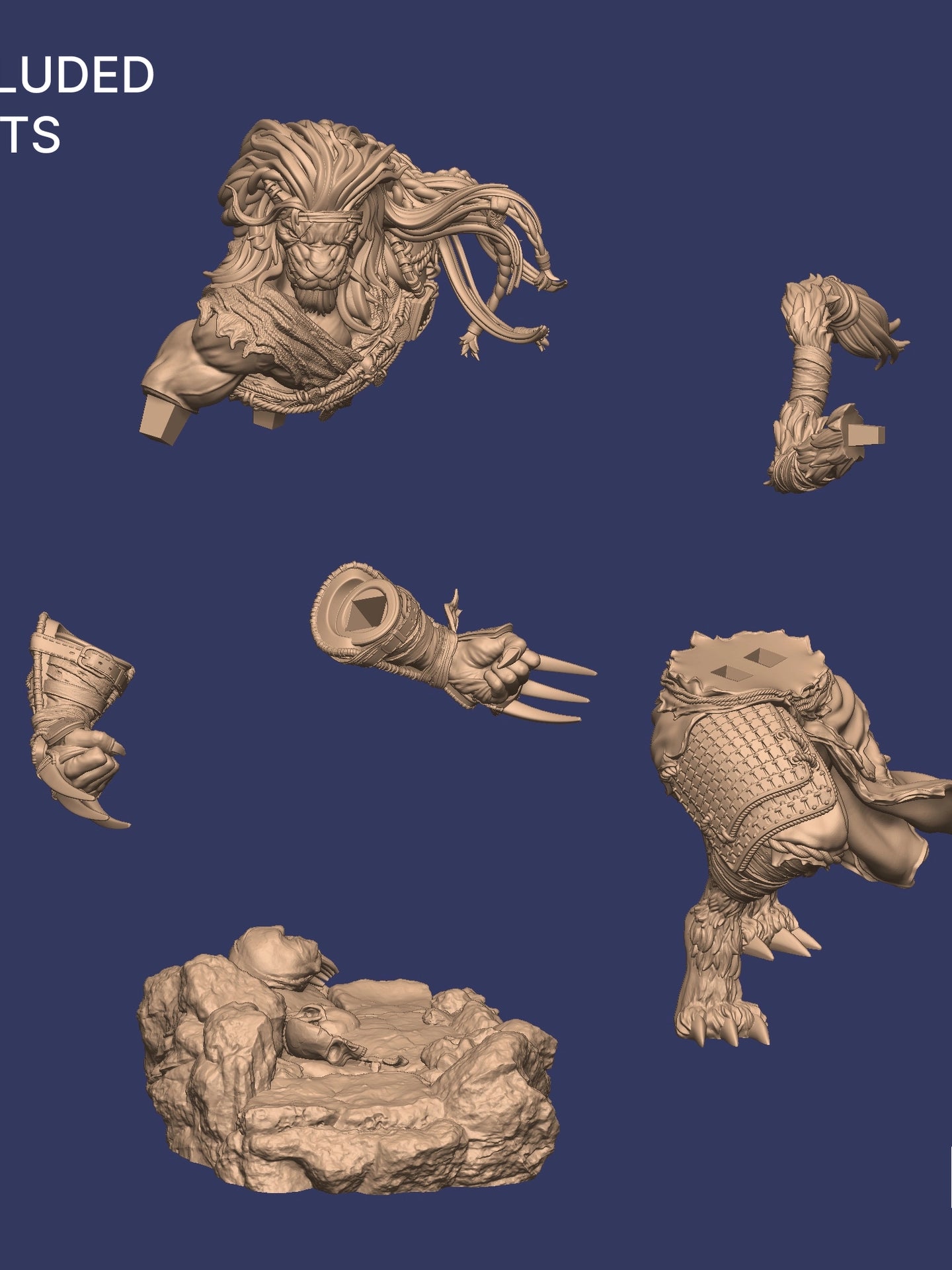 Azat, Way of the Long Death Monk Miniature Resin Model Kit | by Nerikson