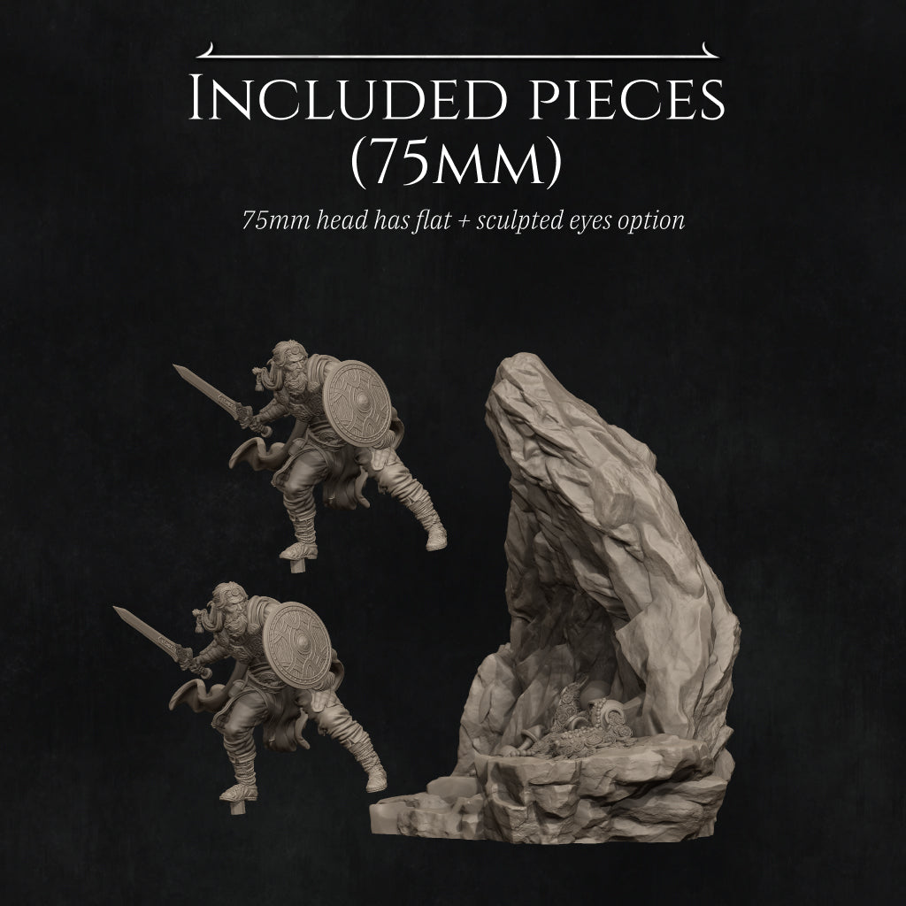 Beowulf – The Tragedy of Courage Diorama Miniature Resin Model Kit | by Nerikson