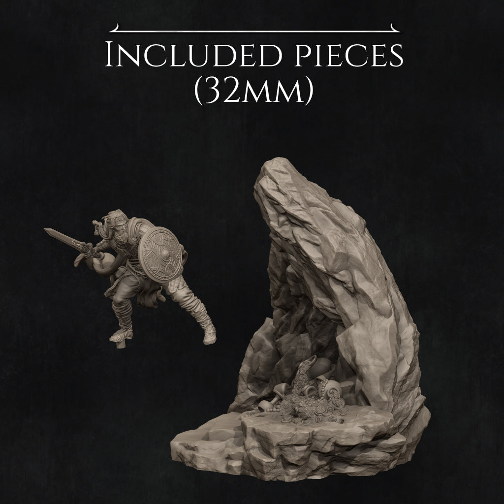 Beowulf – The Tragedy of Courage Diorama Miniature Resin Model Kit | by Nerikson