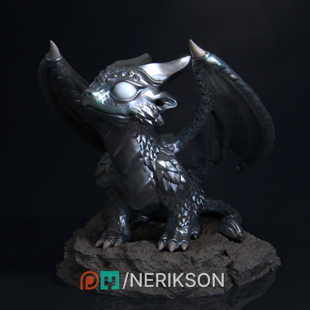 Kaida the Little Dragon Miniature Resin Model Kit | by Nerikson