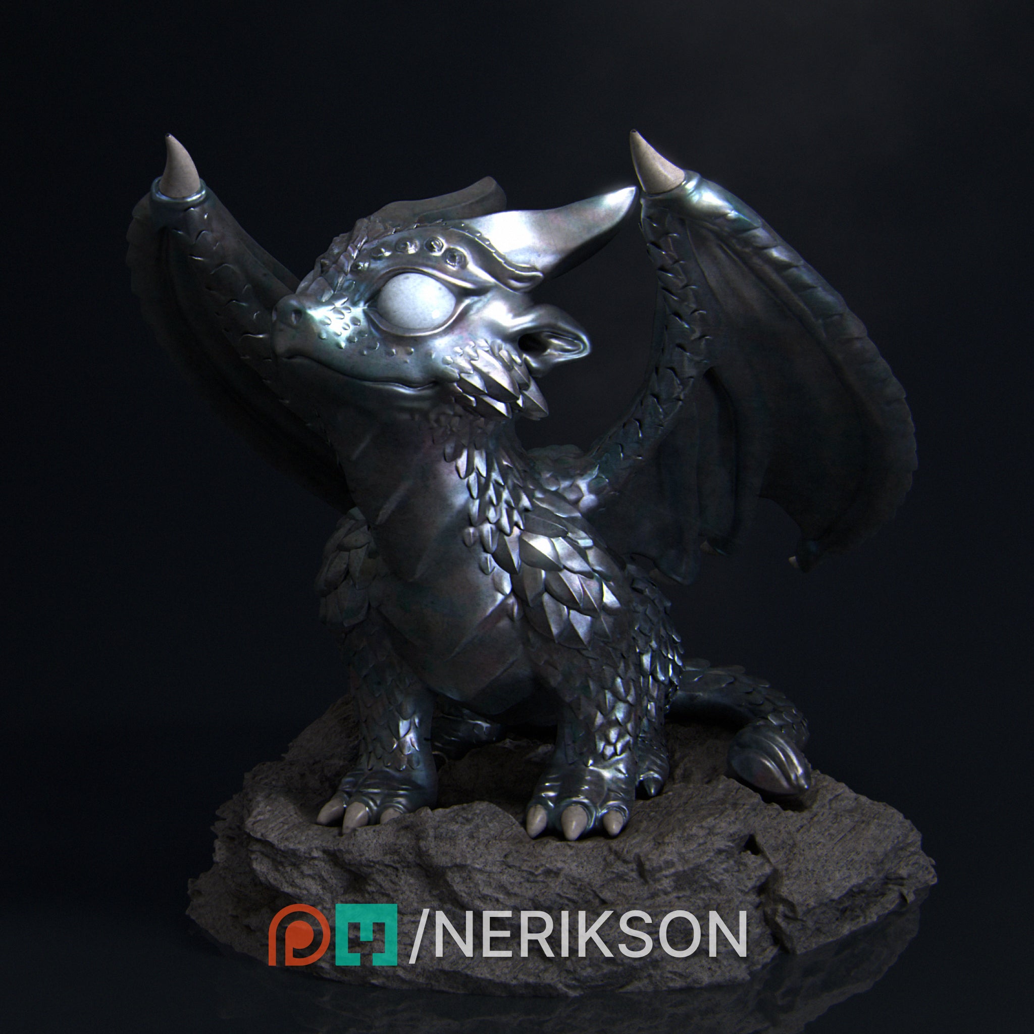 Kaida the Little Dragon Miniature Resin Model Kit | by Nerikson