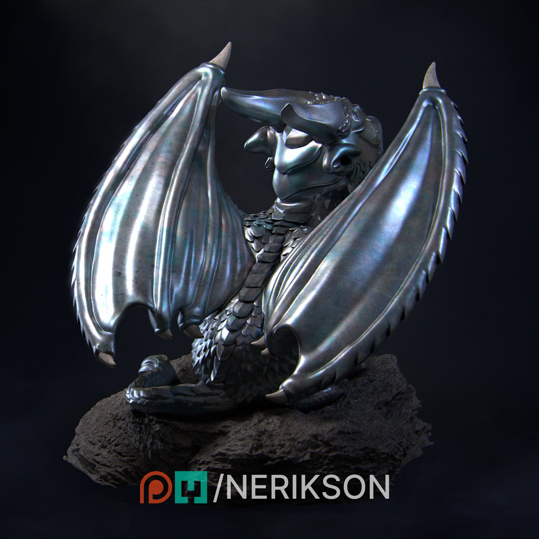 Kaida the Little Dragon Miniature Resin Model Kit | by Nerikson