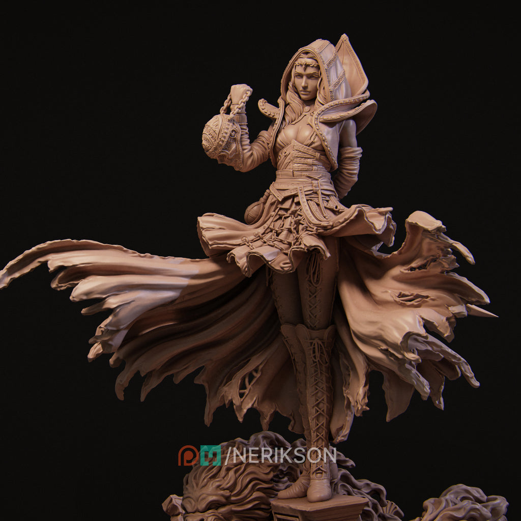 Camelia the Dark Summmoner Miniature Resin Model Kit | by Nerikson
