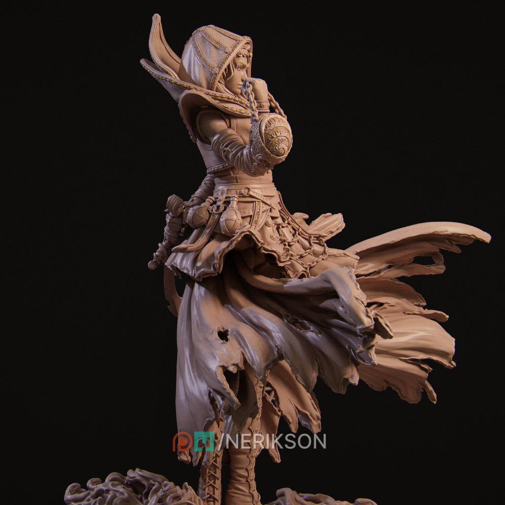 Camelia the Dark Summmoner Miniature Resin Model Kit | by Nerikson