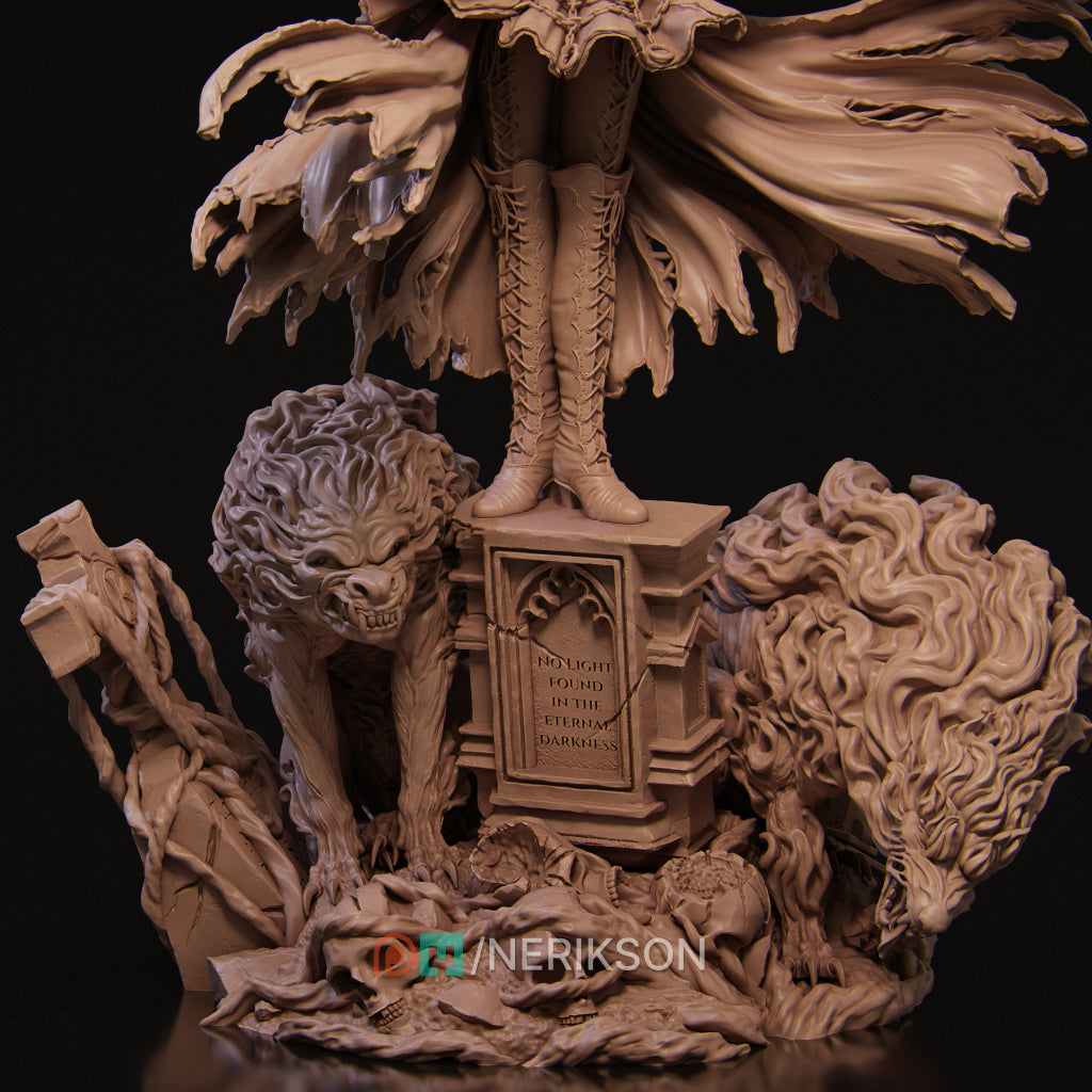 Camelia the Dark Summmoner Miniature Resin Model Kit | by Nerikson