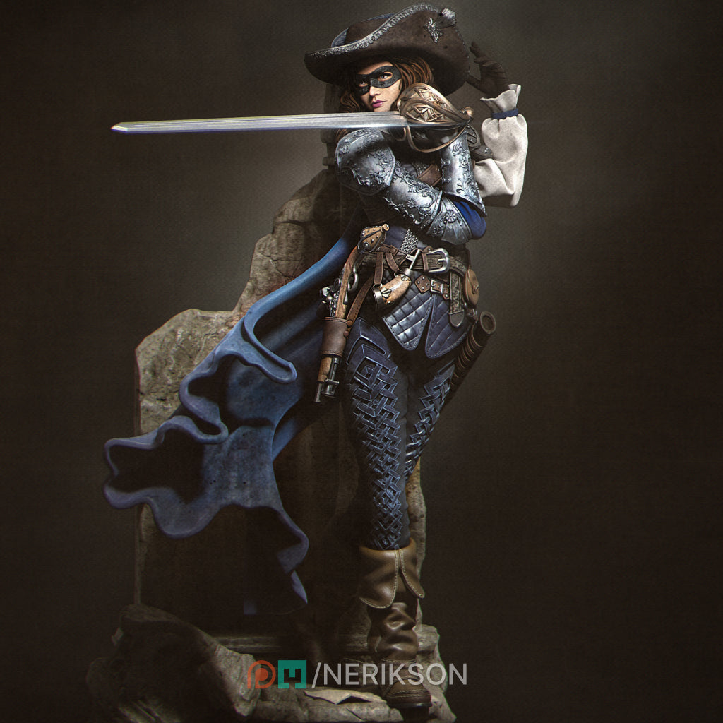 Camilla the Duelist Miniature Resin Model Kit | by Nerikson
