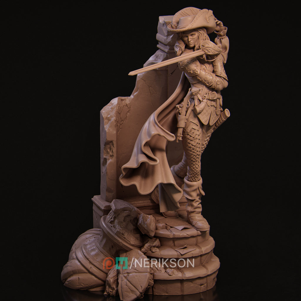 Camilla the Duelist Miniature Resin Model Kit | by Nerikson