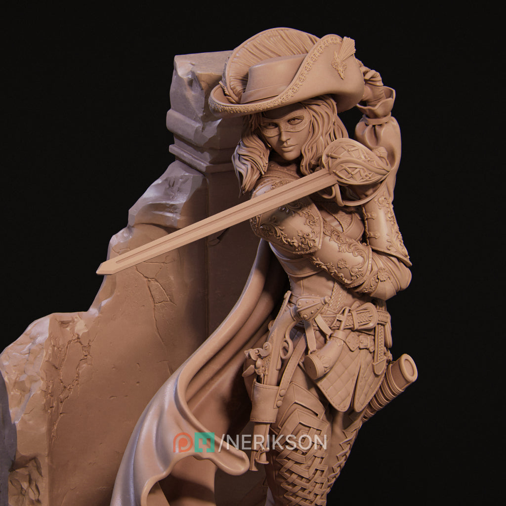 Camilla the Duelist Miniature Resin Model Kit | by Nerikson
