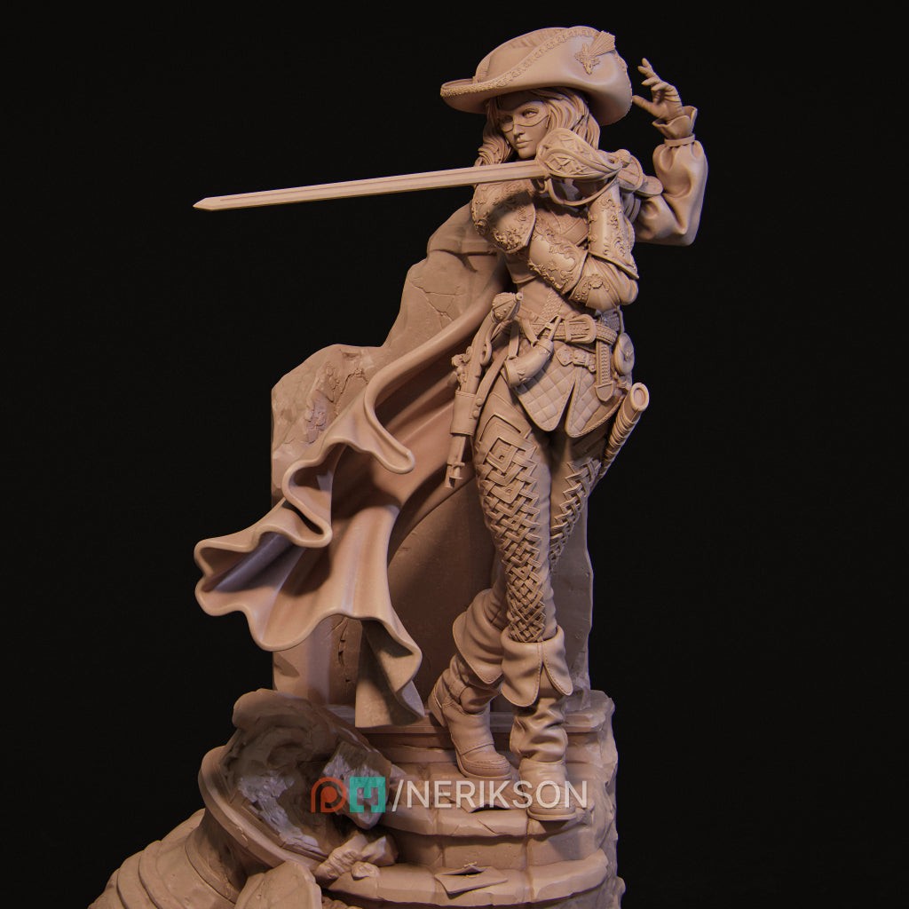 Camilla the Duelist Miniature Resin Model Kit | by Nerikson