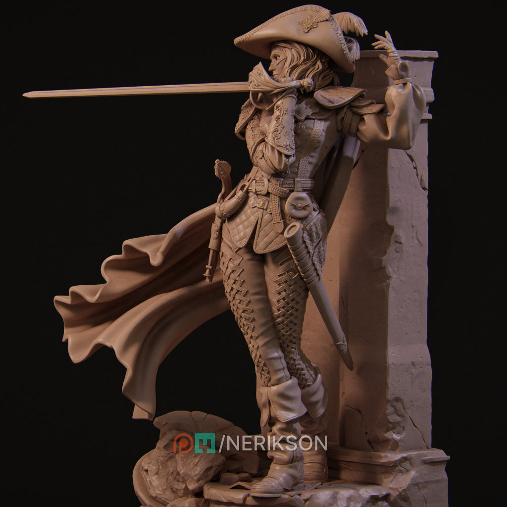Camilla the Duelist Miniature Resin Model Kit | by Nerikson