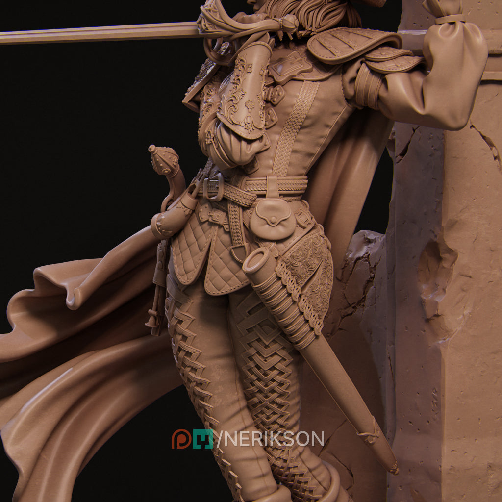 Camilla the Duelist Miniature Resin Model Kit | by Nerikson