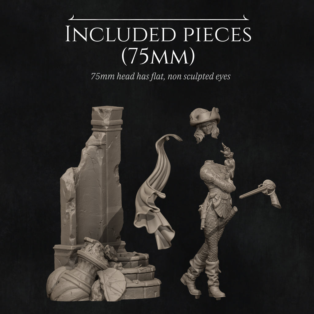 Camilla the Duelist Miniature Resin Model Kit | by Nerikson