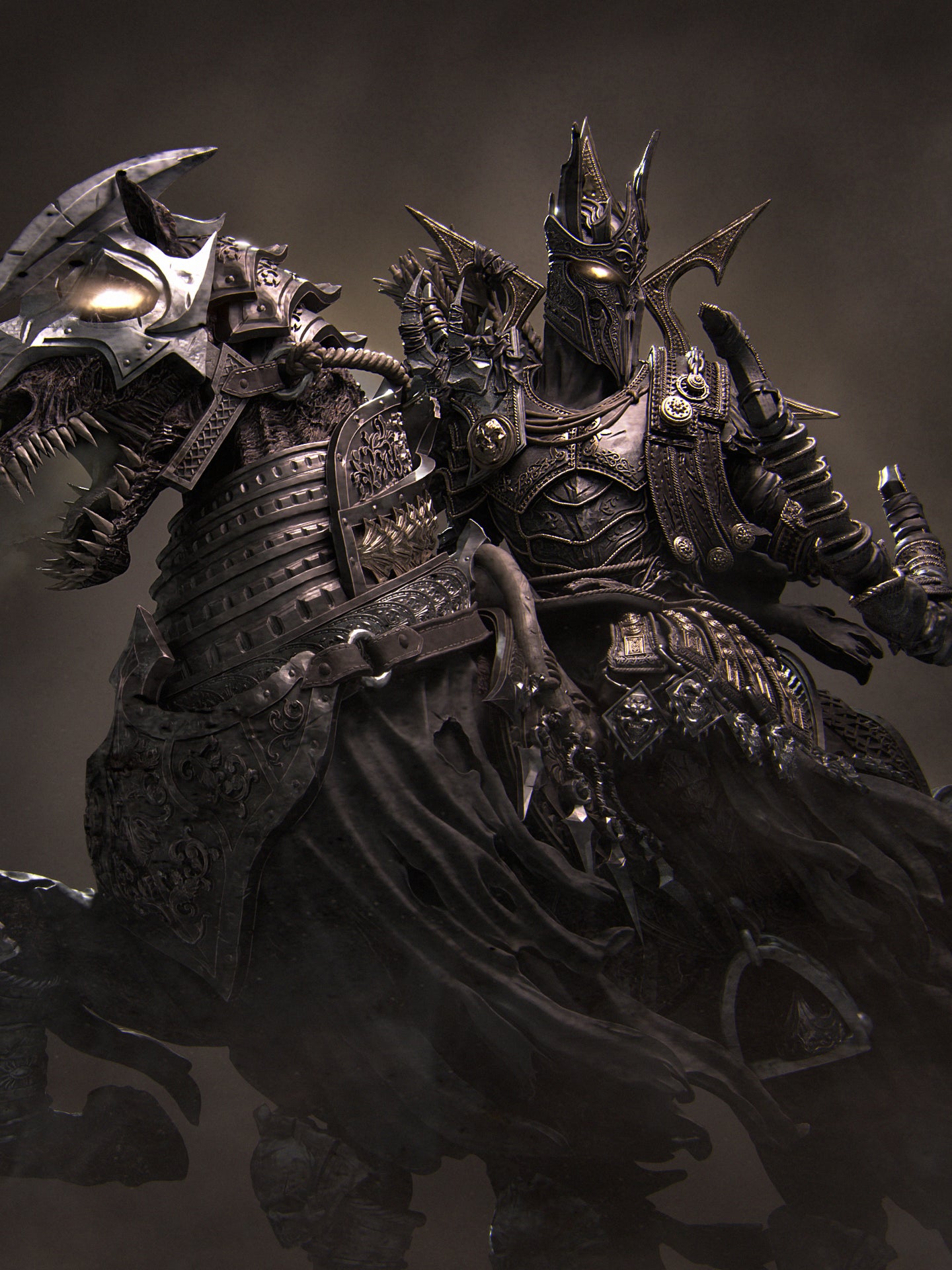 Conquest: The Four Horsemen Miniature Resin Model Kit | by Nerikson