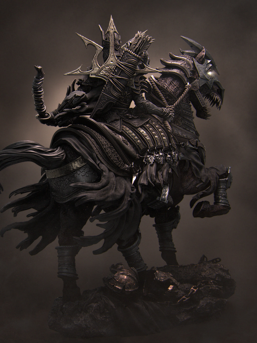 Conquest: The Four Horsemen Miniature Resin Model Kit | by Nerikson