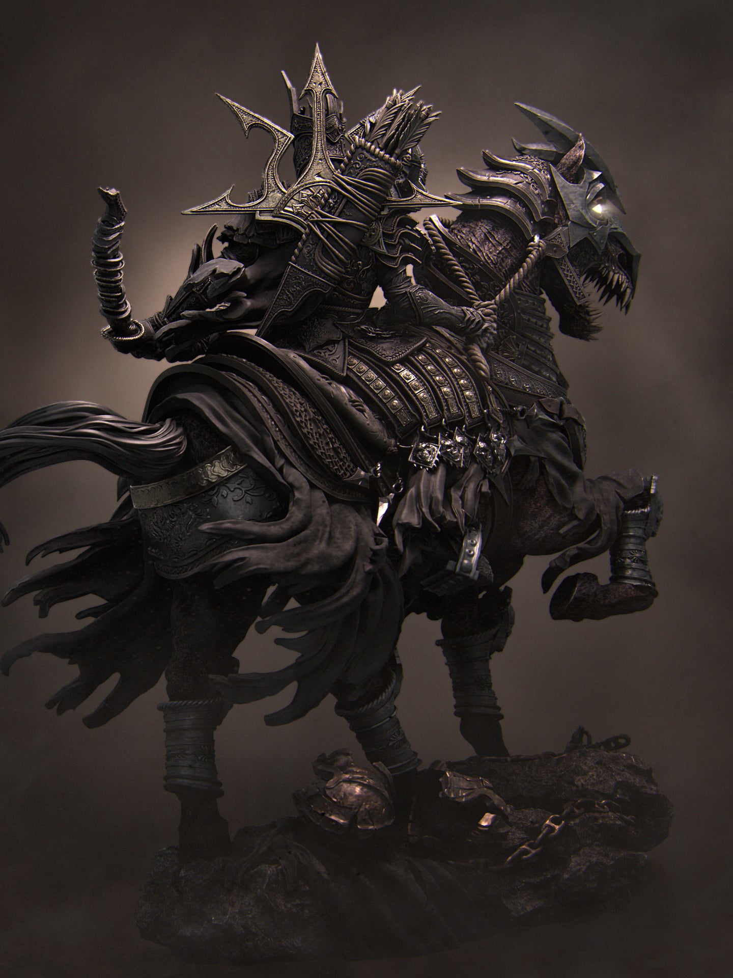 Conquest: The Four Horsemen Miniature Resin Model Kit | by Nerikson