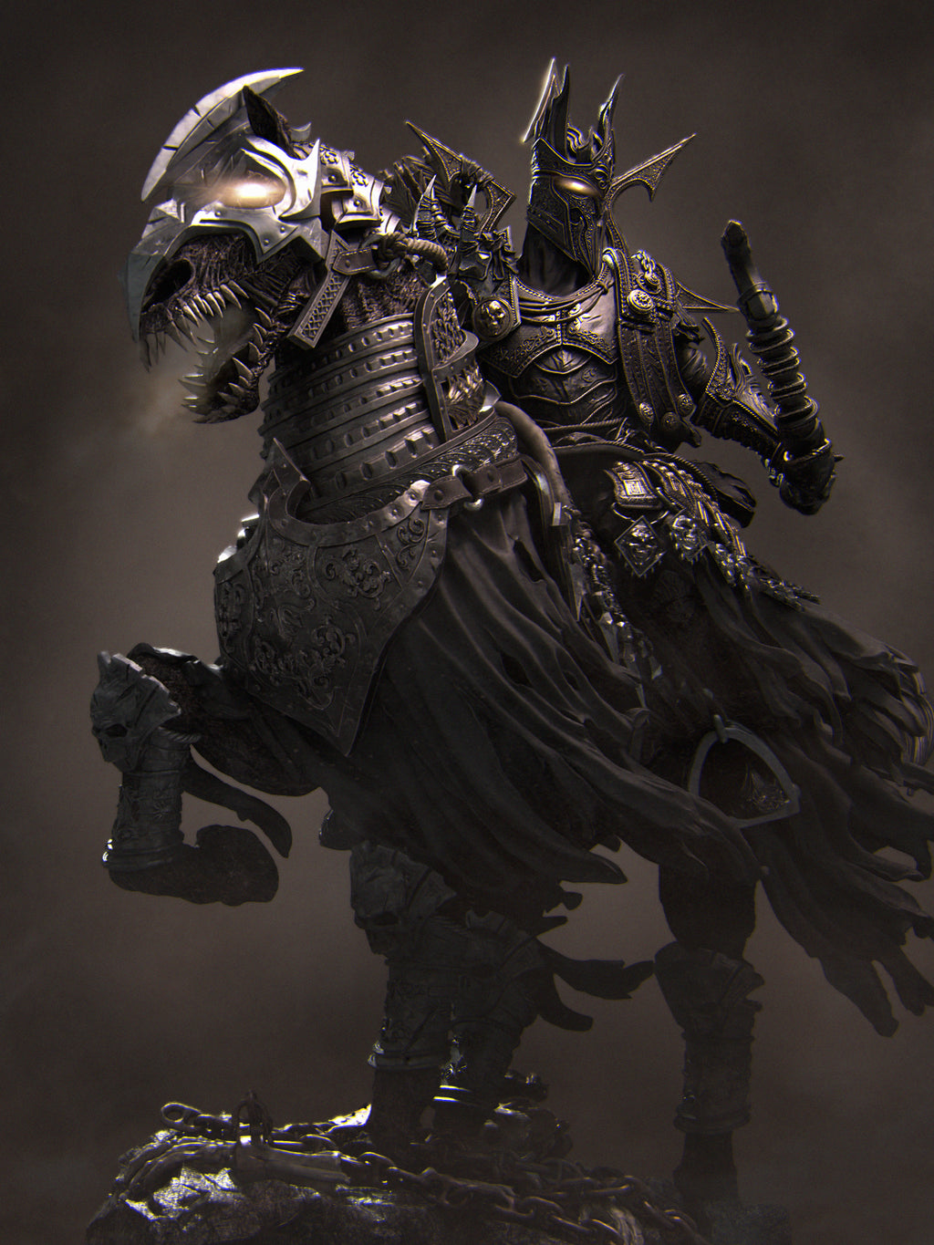 Conquest: The Four Horsemen Miniature Resin Model Kit | by Nerikson