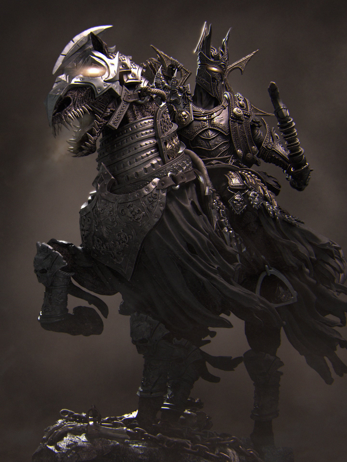 Conquest: The Four Horsemen Miniature Resin Model Kit | by Nerikson