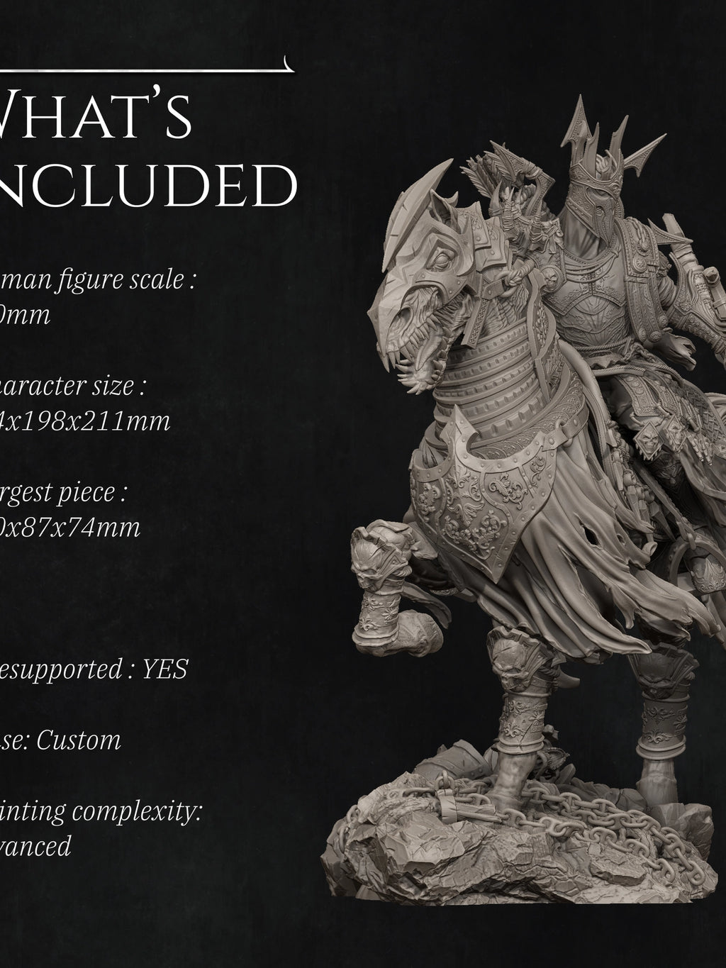 Conquest: The Four Horsemen Miniature Resin Model Kit | by Nerikson